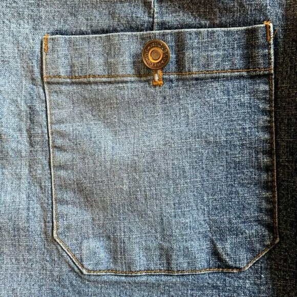 Vintage Request Boho Stretch Denim Mini Skirt Jean Size 11 Large - Picture 6 of 10